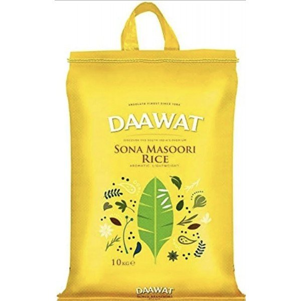 SONA MASOORI RICE 20KG - DAAWAT