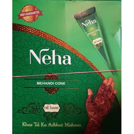 Buy Neha Mehandi cone Henna Cone Pack of 12 Online at desertcartBolivia